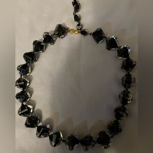 Dazzling Black Glass Necklace